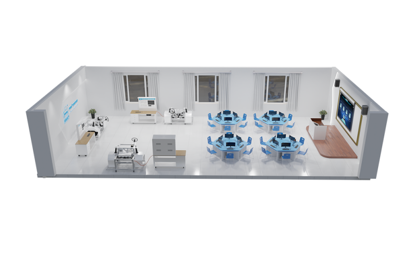 智能網(wǎng)聯(lián)汽車線控底盤(pán)實(shí)訓(xùn)室